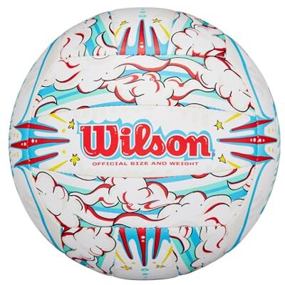 Wilson Graffiti Peace Volleybal, Wit/Blauw Wilson Graffiti Peace Volleybal, Wit/Blauw