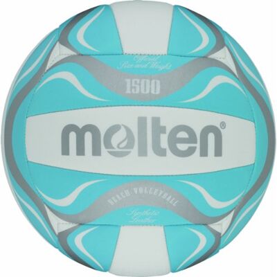 Molten BV1500-LB beachvolleybal wit/blauw/zilver 5 Molten BV1500-LB beachvolleybal wit/blauw/zilver 5
