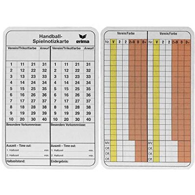 Erima 724502 Handbalkaartspel, meerkleurig, één maat Erima 724502 Handbalkaartspel, meerkleurig, één maat