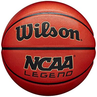 Wilson Basketball NCAA Legend, Cuir mélangé, Basket-Ball intérieur et extérieur Wilson Basketball NCAA Legend, Cuir mélangé, Basket-Ball intérieur et extérieur