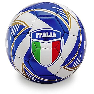 Mondo Toys Team Italia 13408 Voetbal genaaid, maat 5-400 g, kleur wit/blauw Mondo Toys Team Italia 13408 Voetbal genaaid, maat 5-400 g, kleur wit/blauw