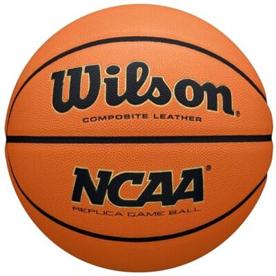 Wilson NCAA EVO NXT REPLICA Basketbal, gemengd leer, basketbal, binnen en buiten Wilson NCAA EVO NXT REPLICA Basketbal, gemengd leer, basketbal, binnen en buiten