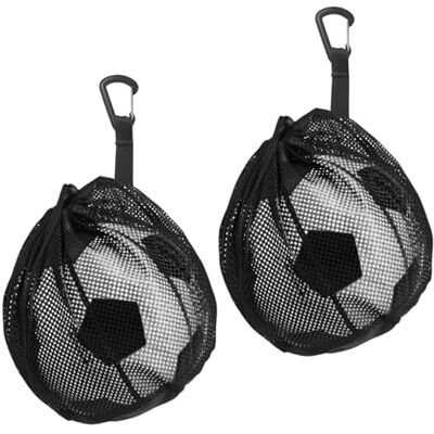 Ziyonix Set van 2 netzakken voor ballen, basketbalnettas, draagbare ballontassen met trekkoord, rugzak met karabijnhaak voor voetbal, basketbal, tennis Ziyonix Set van 2 netzakken voor ballen, basketbalnettas, draagbare ballontassen met trekkoord, rugzak met karabijnhaak voor voetbal, basketbal, tennis