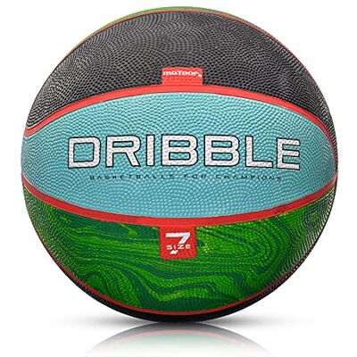 meteor Basketbal voor jongeren en volwassenen, maat 7, ideaal voor de opleiding van vrijetijdsspelscholen (DRIBBLE BLAUW/GREEN, 7) meteor Basketbal voor jongeren en volwassenen, maat 7, ideaal voor de opleiding van vrijetijdsspelscholen (DRIBBLE BLAUW/GREEN, 7)