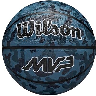 Wilson MVP Camo Basketbal, uniseks, volwassenen, blauw Wilson MVP Camo Basketbal, uniseks, volwassenen, blauw