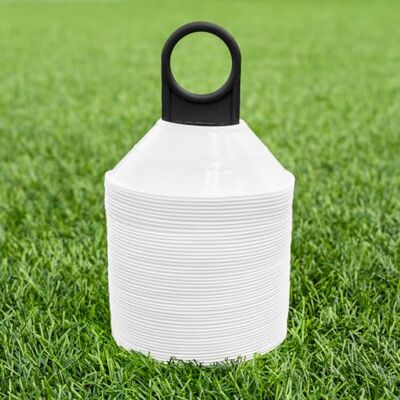 FORZA Mini-markeringspunten voor sporttraining, 50/1000 stuks, duurzame en veelzijdige kegels voor voetbal, rugby en meer, transporthouder FORZA Mini-markeringspunten voor sporttraining, 50/1000 stuks, duurzame en veelzijdige kegels voor voetbal, rugby en meer, transporthouder