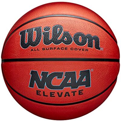 Wilson NCAA ELEVATE Basketbal, voor binnen en buiten, oranje Wilson NCAA ELEVATE Basketbal, voor binnen en buiten, oranje