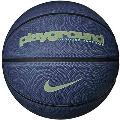 Nike Everyday Playground 8P Graphic Deflated Basketbal N1004371-434, uniseks, blauw, 7 EU Nike Everyday Playground 8P Graphic Deflated Basketbal N1004371-434, uniseks, blauw, 7 EU