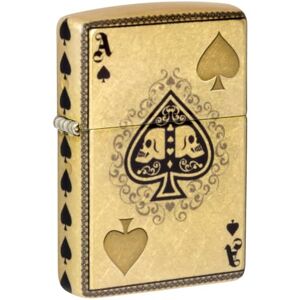 Zippo Sturmfeuerzeug Ace of Spades Design, 540° tumbled armband, kroonluchter/fusion navulbaar herbruikbaar winddicht design geschenkdoos Made in USA Zippo Sturmfeuerzeug Ace of Spades Design, 540° tumbled armband, kroonluchter/fusion navulbaar herbruikbaar winddicht design geschenkdoos Made in USA