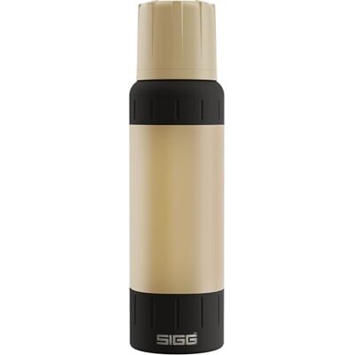 Sigg Alpine Star Caramel Sand Thermosfles, 27 uur warm, 100 uur koud, compact en robuust, lekvrij, BPA-vrij, voor outdoor, camping en wandelen, beige, 1 liter Sigg Alpine Star Caramel Sand Thermosfles, 27 uur warm, 100 uur koud, compact en robuust, lekvrij, BPA-vrij, voor outdoor, camping en wandelen, beige, 1 liter
