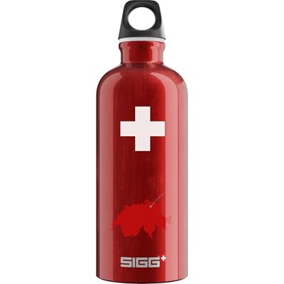 Sigg Aluminium drinkfles Traveller Swiss County Climatepartner gecertificeerd Geschikt voor koolzuurhoudende dranken Lekvrij Vederlicht BPA-vrij Voor buiten Zwitserland 0,6 Sigg Aluminium drinkfles Traveller Swiss County Climatepartner gecertificeerd Geschikt voor koolzuurhoudende dranken Lekvrij Vederlicht BPA-vrij Voor buiten Zwitserland 0,6