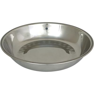 Cao Campingbord van roestvrij staal met rand, diameter 19 cm Cao Campingbord van roestvrij staal met rand, diameter 19 cm