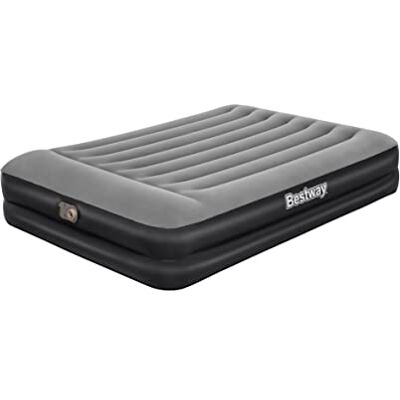 Bestway Lit matelas gonflable 2 personnes Queen Aeroluxe, 203x152x46 cm, pompe électrique intégrée, Noir Bestway Lit matelas gonflable 2 personnes Queen Aeroluxe, 203x152x46 cm, pompe électrique intégrée, Noir