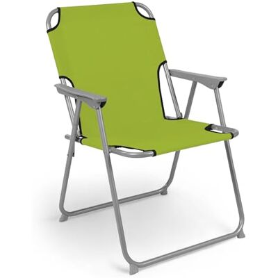 Spetebo Berlin Tuinstoel of houten tafel In verschillende varianten Opvouwbare tuinstoel met groen metalen frame. Spetebo Berlin Tuinstoel of houten tafel In verschillende varianten Opvouwbare tuinstoel met groen metalen frame.