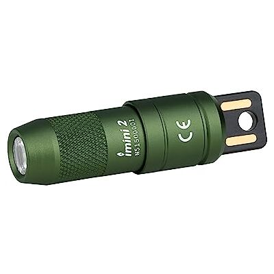 OLIGHT iMini 2 mini-led-zaklamp, oplaadbaar, USB, sleutelhanger met magnetische basis, 50 lm, 19,5 g, EOS sleutelhanger, handlamp, IPX6, kleine zaklamp voor camping, groen OLIGHT iMini 2 mini-led-zaklamp, oplaadbaar, USB, sleutelhanger met magnetische basis, 50 lm, 19,5 g, EOS sleutelhanger, handlamp, IPX6, kleine zaklamp voor camping, groen