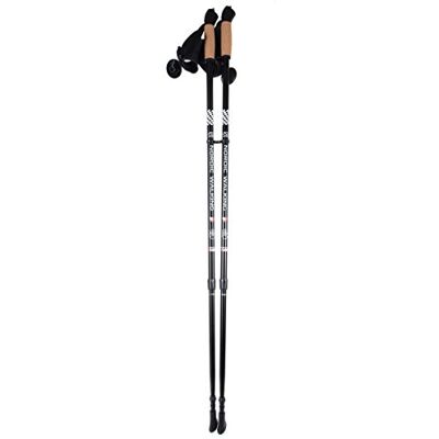 SMJ sport Duurzame Nordic Walking stokken voor volwassenen, zwart, eenheidsmaat SMJ sport Duurzame Nordic Walking stokken voor volwassenen, zwart, eenheidsmaat
