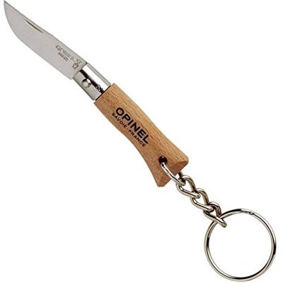 OPINEL Mini-mes maat 2 met hanger, bruin, eenheidsmaat OPINEL Mini-mes maat 2 met hanger, bruin, eenheidsmaat