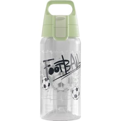 Sigg Viva One Football Splash drinkfles voor kinderen, geschikt voor koolzuurhoudende dranken, lekvrij, vaatwasmachinebestendig, BPA-vrij, voor sport en school, transparant, 0,5 liter Sigg Viva One Football Splash drinkfles voor kinderen, geschikt voor koolzuurhoudende dranken, lekvrij, vaatwasmachinebestendig, BPA-vrij, voor sport en school, transparant, 0,5 liter