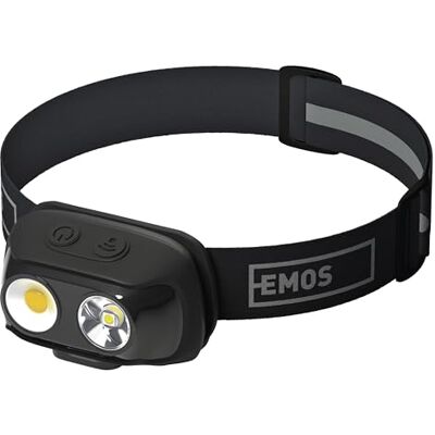 EMOS Oplaadbare led-hoofdlamp, 7 verlichtingsmodi, neutraal wit en warm wit, bewegingsmelder, brandduur 6,5 uur, helderheid 500 lm, bereik 130 m, led-hoofdlamp + COB EMOS Oplaadbare led-hoofdlamp, 7 verlichtingsmodi, neutraal wit en warm wit, bewegingsmelder, brandduur 6,5 uur, helderheid 500 lm, bereik 130 m, led-hoofdlamp + COB