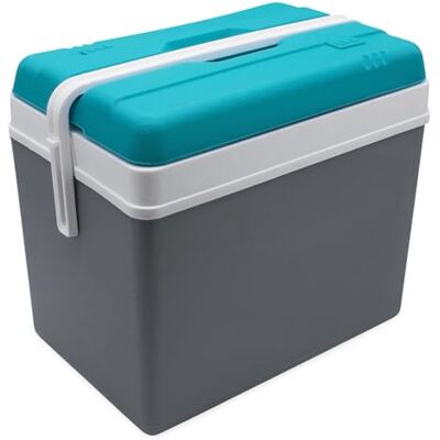 Spetebo Koelbox van kunststof, koelbox voor buiten, met draaggreep, koeltas voor camping, picknick, festival, tuin Spetebo Koelbox van kunststof, koelbox voor buiten, met draaggreep, koeltas voor camping, picknick, festival, tuin