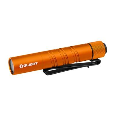 OLIGHT I3T 2 EOS Mini-zaklamp, 200 lumen, compact en krachtig licht met dubbelzijdige zakclip, 2 verlichtingsmodi, AAA-batterij zaklamp met schakelaar, oranje OLIGHT I3T 2 EOS Mini-zaklamp, 200 lumen, compact en krachtig licht met dubbelzijdige zakclip, 2 verlichtingsmodi, AAA-batterij zaklamp met schakelaar, oranje