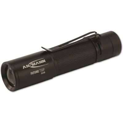 Ansmann Future T500 F Profi led-zaklamp van aluminium, aluminium, zwart, 9,2 x 2,1 x 12,1 cm Ansmann Future T500 F Profi led-zaklamp van aluminium, aluminium, zwart, 9,2 x 2,1 x 12,1 cm