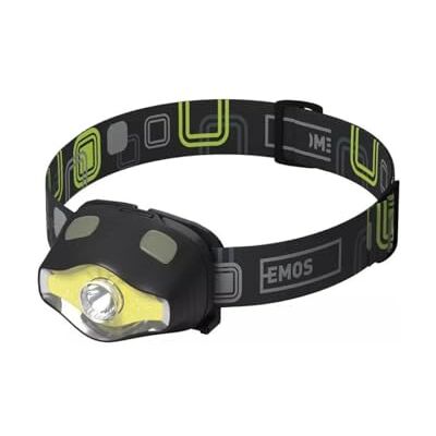 EMOS Lampe frontale : lumière blanche, verte, rouge, clignotante Luminosité : 220 lm Portée d'éclairage : 100 m 7 modes d'éclairage Durée d'éclairage : 160 heures Résistant aux intempéries - EMOS Lampe frontale : lumière blanche, verte, rouge, clignotante Luminosité : 220 lm Portée d'éclairage : 100 m 7 modes d'éclairage Durée d'éclairage : 160 heures Résistant aux intempéries -