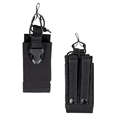 Mil-Tec Uniseks, 13493702 tas voor radioapparatuur voor volwassenen, zwart, één maat Mil-Tec Uniseks, 13493702 tas voor radioapparatuur voor volwassenen, zwart, één maat