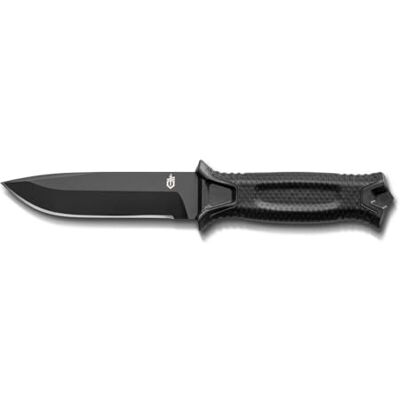 Gerber Strongarm Fixed Blade 31-003654 survivalmes met glad lemmet en etui, zwart, lemmetlengte 12,2 cm Gerber Strongarm Fixed Blade 31-003654 survivalmes met glad lemmet en etui, zwart, lemmetlengte 12,2 cm