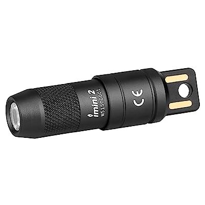 OLIGHT iMini 2 mini-led-zaklamp, oplaadbaar, USB, sleutelhanger met magnetische basis, 50 lm, 19,5 g, EOS sleutelhanger, handlamp, IPX6, kleine zaklamp voor kamperen, zwart OLIGHT iMini 2 mini-led-zaklamp, oplaadbaar, USB, sleutelhanger met magnetische basis, 50 lm, 19,5 g, EOS sleutelhanger, handlamp, IPX6, kleine zaklamp voor kamperen, zwart