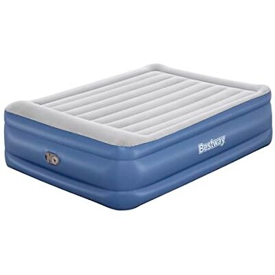 Bestway Opblaasbaar bed Tritech 2-zits matras met geïntegreerde elektrische pomp en antimicrobiële coating, 2,03 m x 1,52 m x 56 cm Bestway Opblaasbaar bed Tritech 2-zits matras met geïntegreerde elektrische pomp en antimicrobiële coating, 2,03 m x 1,52 m x 56 cm