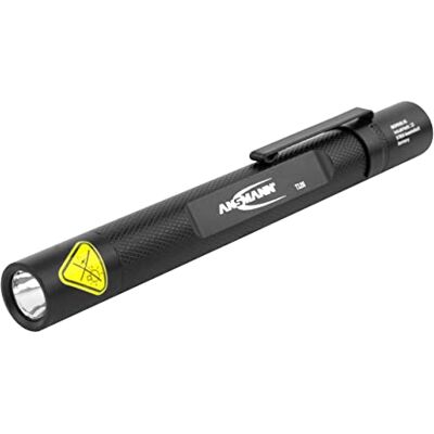 Ansmann FUTURE T120 Mini LED zaklamp 130 lumen met clip en 2x AAA batterijen (11,5 x 1,6 x 1,6 cm) zwart Ansmann FUTURE T120 Mini LED zaklamp 130 lumen met clip en 2x AAA batterijen (11,5 x 1,6 x 1,6 cm) zwart