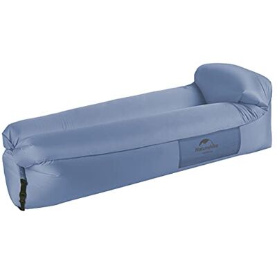 Naturehike Air Lounger, luchtdichte bank met draagbaar pakket, opblaasbare luie loungerbank voor reizen, kamperen, zwembad en strandfeest (blauw) Naturehike Air Lounger, luchtdichte bank met draagbaar pakket, opblaasbare luie loungerbank voor reizen, kamperen, zwembad en strandfeest (blauw)