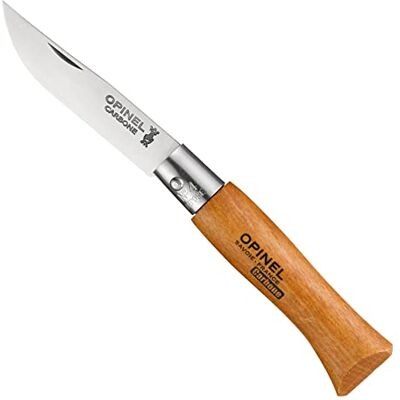 OPINEL Zakmes maat 3 Koolstofmes zonder borgring Beech 5 cm OPINEL Zakmes maat 3 Koolstofmes zonder borgring Beech 5 cm
