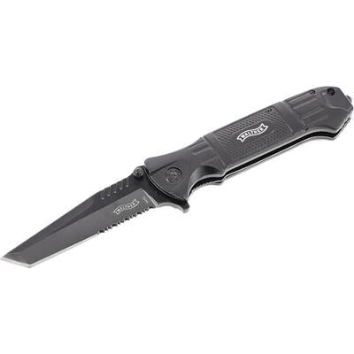 Walther Black Tac Tanto Knife mes, zwart, 199 mm Walther Black Tac Tanto Knife mes, zwart, 199 mm