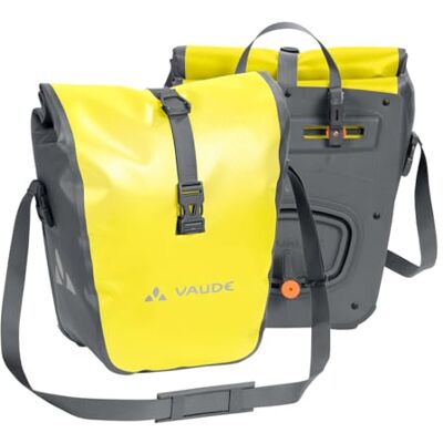 VAUDE Aqua Front Fietstas, 2 voorzakken (2 x 14 l), waterdicht, made in Germany, Canary VAUDE Aqua Front Fietstas, 2 voorzakken (2 x 14 l), waterdicht, made in Germany, Canary