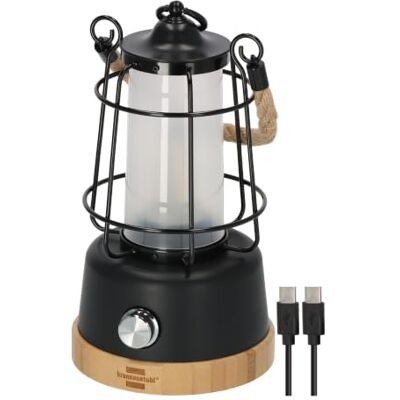 Brennenstuhl Led-campinglamp met accu CAL 1 AC (350 lm, IP44, tot 75 uur batterijduur, traploze dimmer, buitenlamp USB C oplaadbaar met henneptouw en bamboe sokkel) Brennenstuhl Led-campinglamp met accu CAL 1 AC (350 lm, IP44, tot 75 uur batterijduur, traploze dimmer, buitenlamp USB C oplaadbaar met henneptouw en bamboe sokkel)