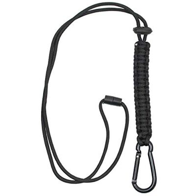 Mil-Tec Paracordband met karabijnhaak (zwart) Mil-Tec Paracordband met karabijnhaak (zwart)