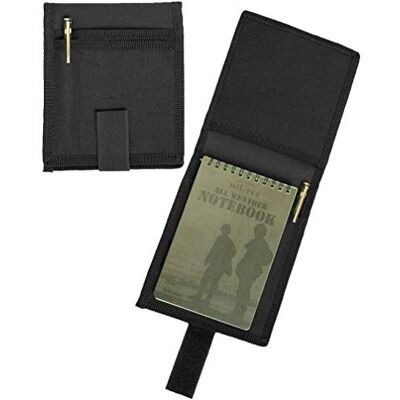Mil-Tec Bw notitieblok, zwart 14 x 1 x 16 cm Mil-Tec Bw notitieblok, zwart 14 x 1 x 16 cm