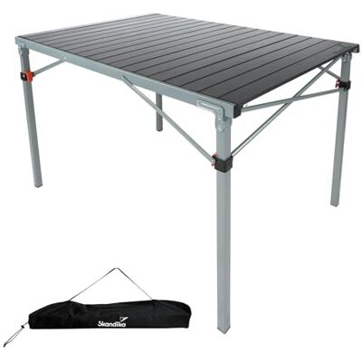 skandika Maikku Aluminium klaptafel, campingtafel, inklapbaar, voor 6 personen, max. 80 kg, 107 x 70 x 70 cm, licht, oprolbaar, voor tuin, vissen (grijs) skandika Maikku Aluminium klaptafel, campingtafel, inklapbaar, voor 6 personen, max. 80 kg, 107 x 70 x 70 cm, licht, oprolbaar, voor tuin, vissen (grijs)