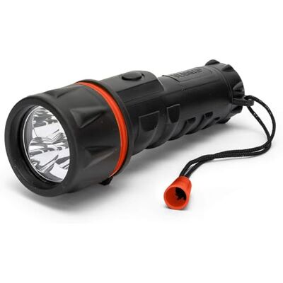 Velamp IRUB2 Zaklamp 12 Lumen LED Rubber Zwart Verlichting 30m Velamp IRUB2 Zaklamp 12 Lumen LED Rubber Zwart Verlichting 30m