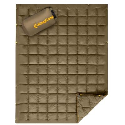 KingCamp Reisdeken Multifunctionele Ultralight Camping Deken met Snap Button Emergency Slaapzak voor binnen of buiten, 175 x 135cm KingCamp Reisdeken Multifunctionele Ultralight Camping Deken met Snap Button Emergency Slaapzak voor binnen of buiten, 175 x 135cm