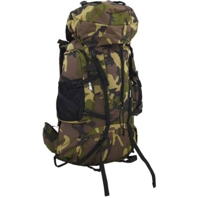 vidaXL Wandelrugzak, groen, camouflage, 60 l, Oxford-stof vidaXL Wandelrugzak, groen, camouflage, 60 l, Oxford-stof