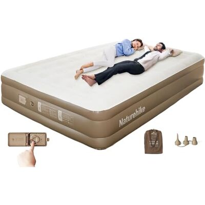 Naturehike Luchtbed voor 2 personen, zelfopblaasbaar, met batterijpomp, 198 x 152 x 38 cm, voor camping en thuis, licht, comfortabel en snel op te blazen Naturehike Luchtbed voor 2 personen, zelfopblaasbaar, met batterijpomp, 198 x 152 x 38 cm, voor camping en thuis, licht, comfortabel en snel op te blazen
