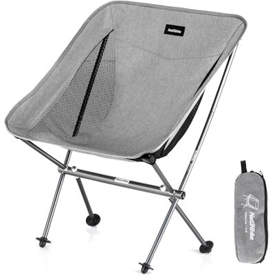 Naturehike Vouwstoel, camping, comfortabel, visstoel, draagbaar, ultralicht, voor kamperen en wandelen, fietsen, fietsen (grijs) Naturehike Vouwstoel, camping, comfortabel, visstoel, draagbaar, ultralicht, voor kamperen en wandelen, fietsen, fietsen (grijs)