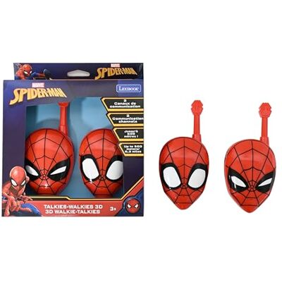 Lexibook , Spider-Man Walkietalkies 3D, TW18SP Bereik 500 m, 2 communicatiekanalen, riemclip, rood Lexibook , Spider-Man Walkietalkies 3D, TW18SP Bereik 500 m, 2 communicatiekanalen, riemclip, rood