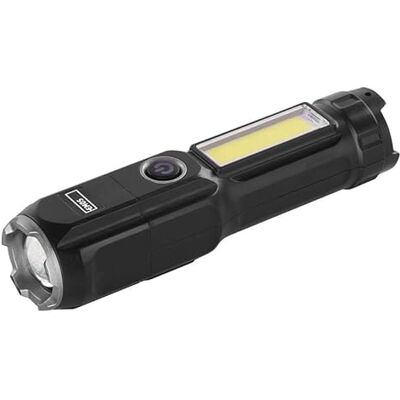 EMOS Oplaadbare led-zaklamp voor buiten, focusserbaar, lichtstroom 150 lumen, verlichtingsbereik 150 m, 1200 mAh batterij 4,5 uur gebruik, IP44 waterdicht, USB-oplaadkabel EMOS Oplaadbare led-zaklamp voor buiten, focusserbaar, lichtstroom 150 lumen, verlichtingsbereik 150 m, 1200 mAh batterij 4,5 uur gebruik, IP44 waterdicht, USB-oplaadkabel