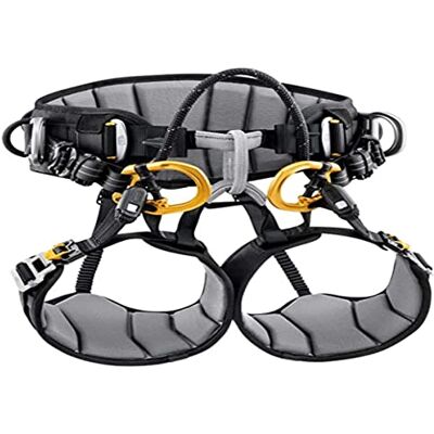 Petzl SEQUOIA SRT harnas, zwart/geel, 2 Petzl SEQUOIA SRT harnas, zwart/geel, 2