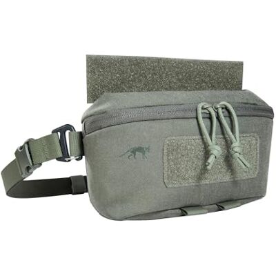 Tasmanian Tiger TT Plate Carrier Pouch VL Extra tas voor kentekenplaathouders met klittenbandsluiting en Tegris ook als heuptas te gebruiken, steengrijs/olijf, Tactisch Tasmanian Tiger TT Plate Carrier Pouch VL Extra tas voor kentekenplaathouders met klittenbandsluiting en Tegris ook als heuptas te gebruiken, steengrijs/olijf, Tactisch