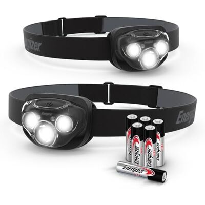 Energizer Vision HD+ Duo koplampen, 260 lumen, IPX4-bestendig, 70 m lange reikwijdte, 8 uur batterijduur, comfortabele hoofdband, ideaal voor buitenactiviteiten, batterijen inbegrepen Energizer Vision HD+ Duo koplampen, 260 lumen, IPX4-bestendig, 70 m lange reikwijdte, 8 uur batterijduur, comfortabele hoofdband, ideaal voor buitenactiviteiten, batterijen inbegrepen